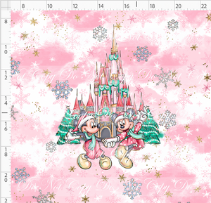 PREORDER - Advent Christmas Collection - Panel - Pink - Mouse - ADULT