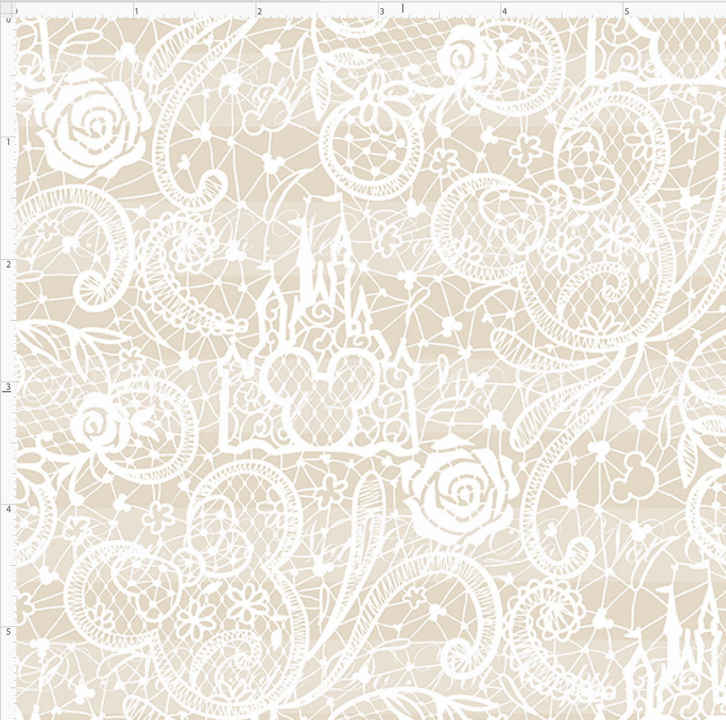 Retail - Happily Ever After - Lace - Beige White - SMALL SCALE