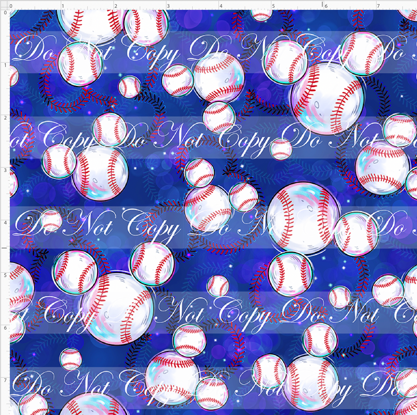 CATALOG - PREORDER R103 - Baseball Dream Team - Mouse Head Baseballs - Blue - SMALL SCALE