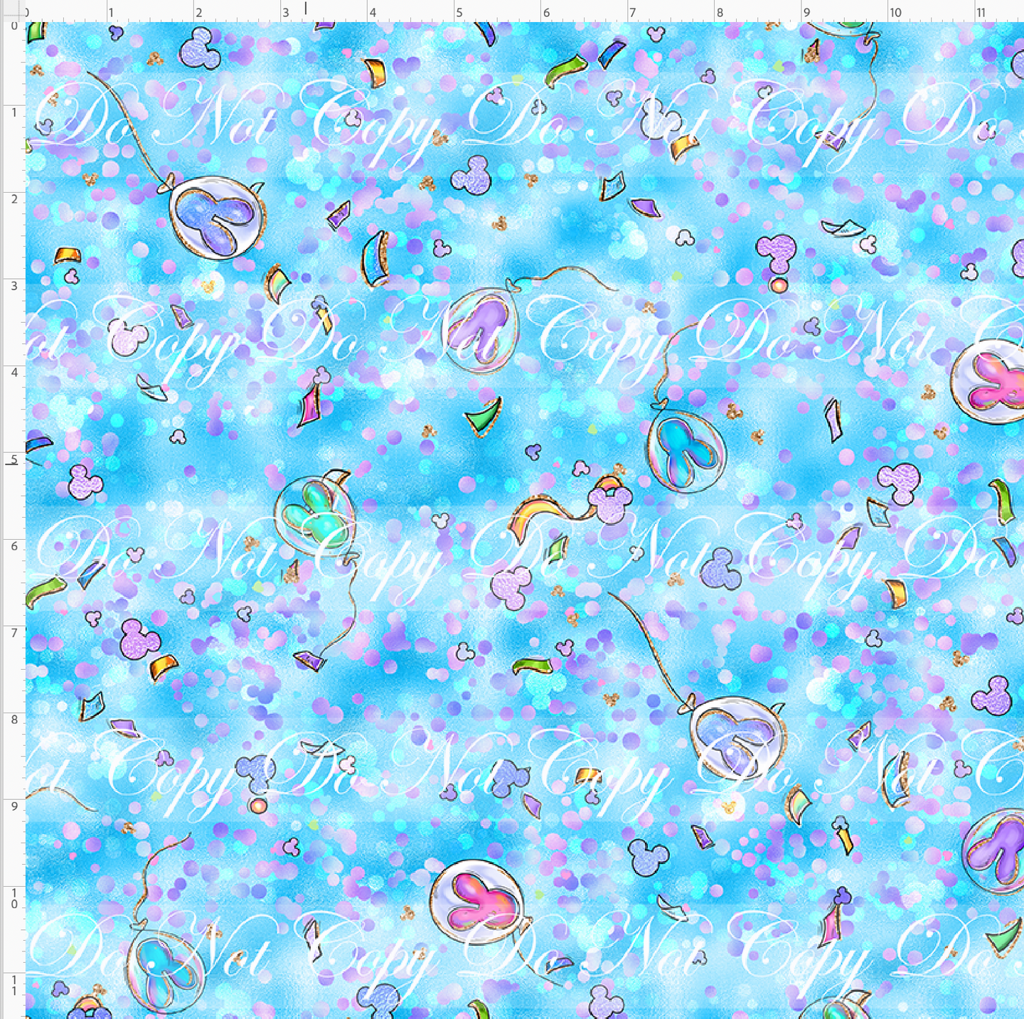 CATALOG - PREORDER R103 - Holographic Celebration - Confetti - Blue