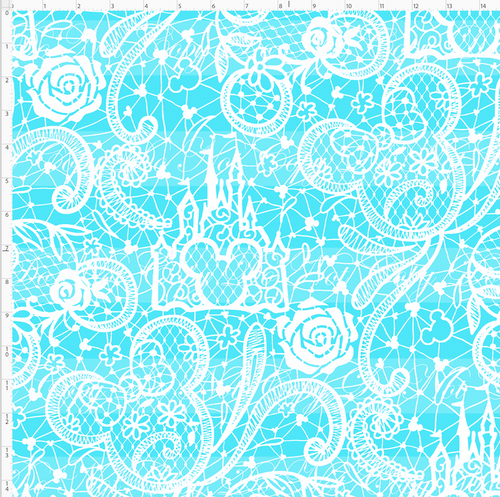 PREORDER - Lace - Bright Blue - LARGE SCALE