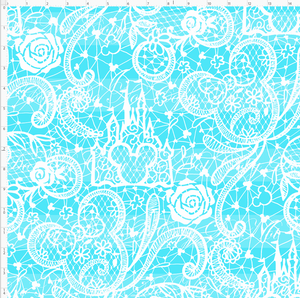 Retail - Lace - Bright Blue - LARGE SCALE