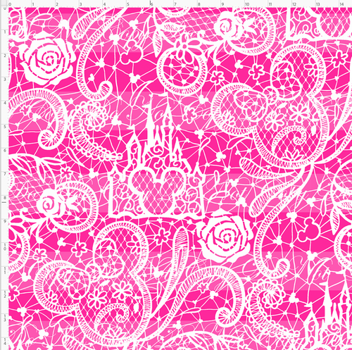 Retail - Lace - Bright Pink - LARGE SCALE