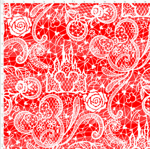 Retail - Lace - Red - LARGE SCALE