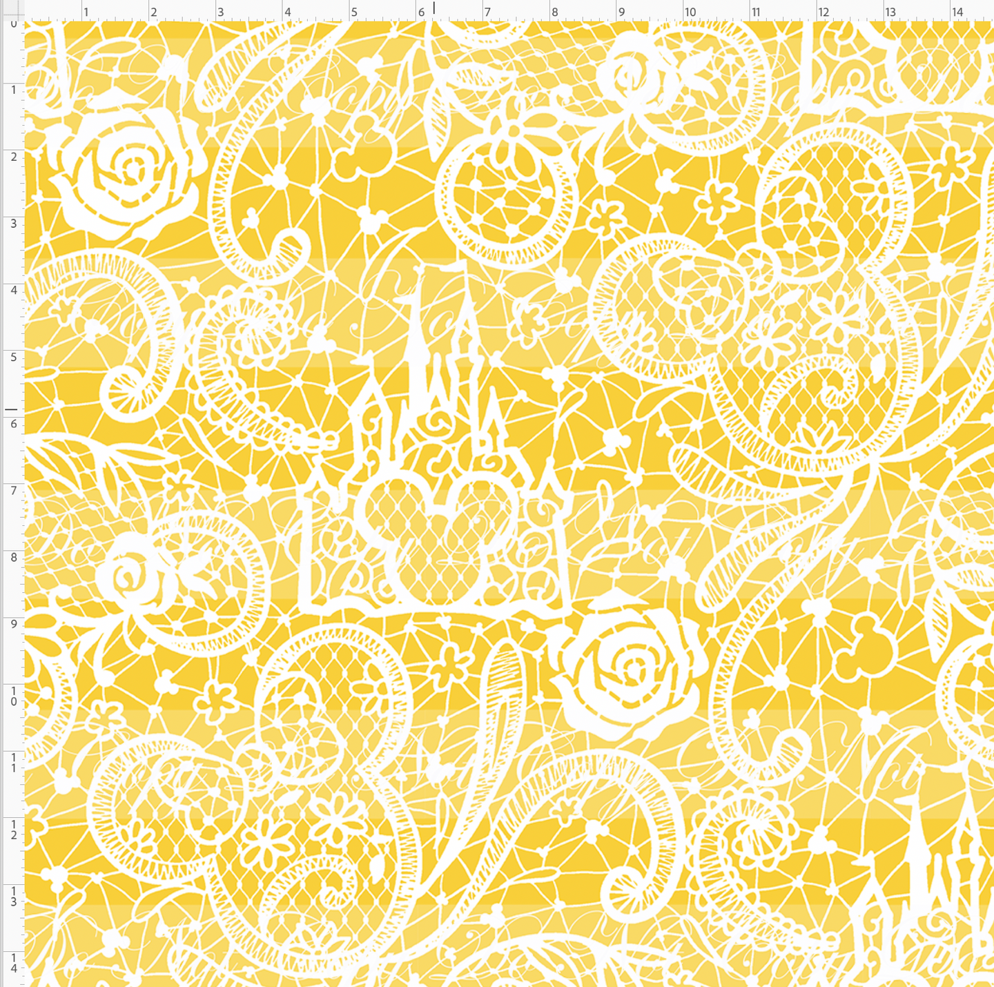 PREORDER - Lace - Yellow - LARGE SCALE
