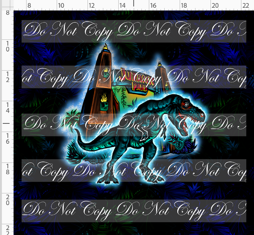 CATALOG - PREORDER R103 - Illuminating Dinos - Panel - Entrance - ADULT