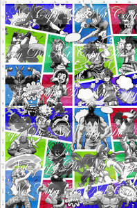CATALOG - PREORDER R103 - Hero School - Character Squares - Black and White - LARGE SCALE