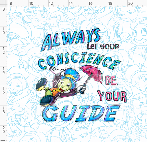 CATALOG - PREORDER R104 - Conscience Be Your Guide - Panel - Cricket - ADULT