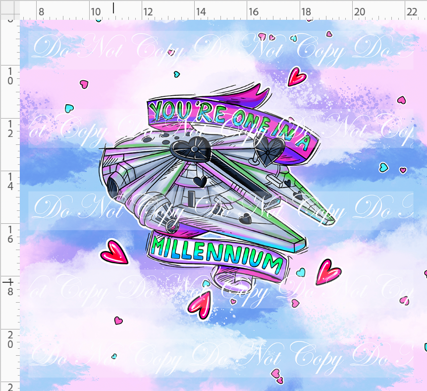 CATALOG - PREORDER R117 - Valentine Star Doodles - Panel - Pink - Millenium - ADULT