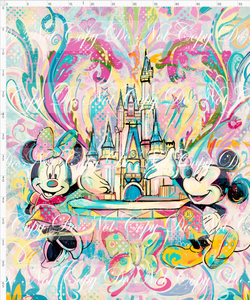 Retail - Artistic Pop Mouse - Adult Blanket Topper - Castle