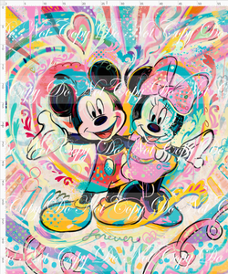 CATALOG - PREORDER R104 - Artistic Pop Mouse - Adult Blanket Topper - Heart