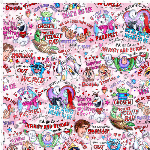 CATALOG - PREORDER R103 - Valentine Mouse Doodles - Main - Pink - REGULAR SCALE