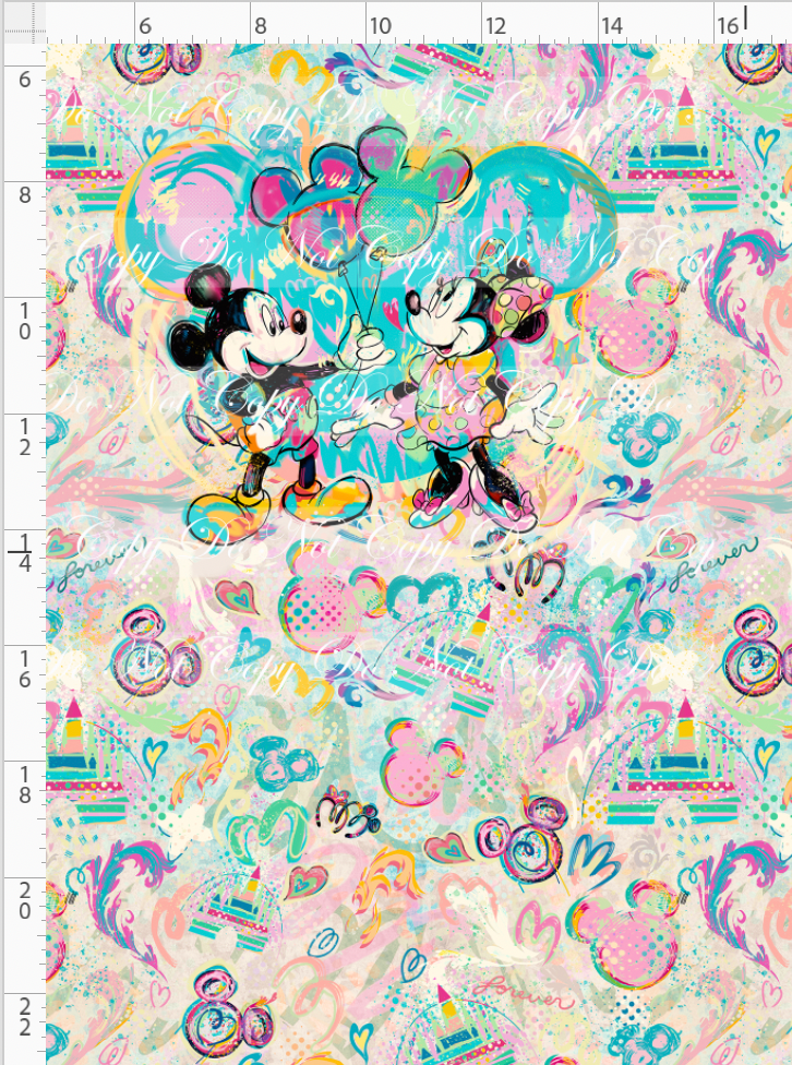 CATALOG - PREORDER R104 - Pop Mouse - Panel - Balloons - CHILD