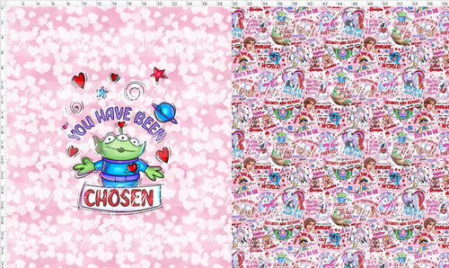 CATALOG - PREORDER R103 - Valentine Mouse Doodles - Toddler Blanket Topper - Chosen