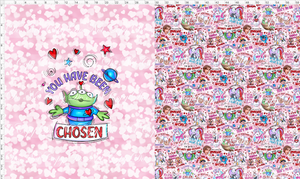 CATALOG - PREORDER R103 - Valentine Mouse Doodles - Toddler Blanket Topper - Chosen