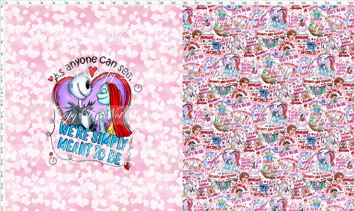 CATALOG - PREORDER R103 - Valentine Mouse Doodles - Toddler Blanket Topper - Couple