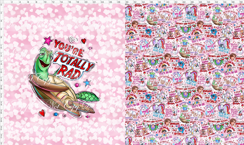 CATALOG - PREORDER R103 - Valentine Mouse Doodles - Toddler Blanket Topper - Turtle