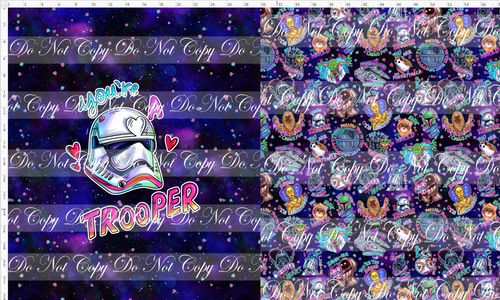 CATALOG - PREORDER R117 - Valentine Star Doodles - Toddler Blanket Topper - Dark - Trooper