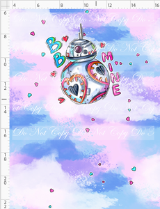 CATALOG - PREORDER R117 - Valentine Star Doodles - Panel - Pink - BB - CHILD