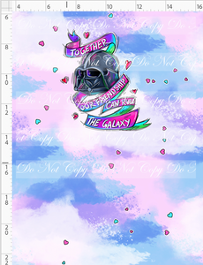 CATALOG - PREORDER R117 - Valentine Star Doodles - Panel - Pink - Dark Rule - CHILD