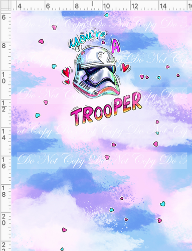 CATALOG - PREORDER R117 - Valentine Star Doodles - Panel - Pink - Trooper - CHILD