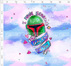 CATALOG - PREORDER R117 - Valentine Star Doodles - Panel - Pink - Green Helmet - ADULT