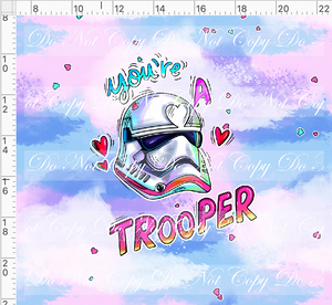 CATALOG - PREORDER R117 - Valentine Star Doodles - Panel - Pink - Trooper - ADULT