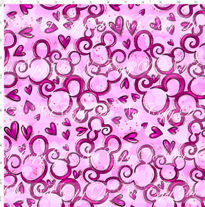 PREORDER - Mouse Heart Swirls - Pink - REGULAR SCALE