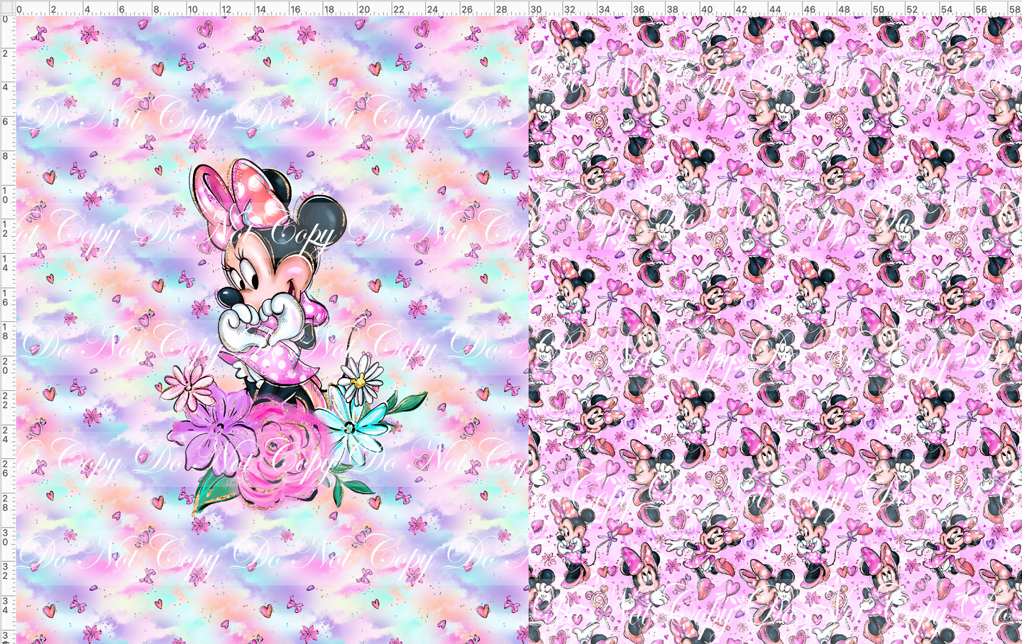 CATALOG - PREORDER R104 - Sweet Friends - Toddler Blanket Topper - Mouse - Mouse