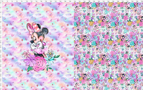 CATALOG - PREORDER R104 - Sweet Friends - Toddler Blanket Topper - Mouse - Main