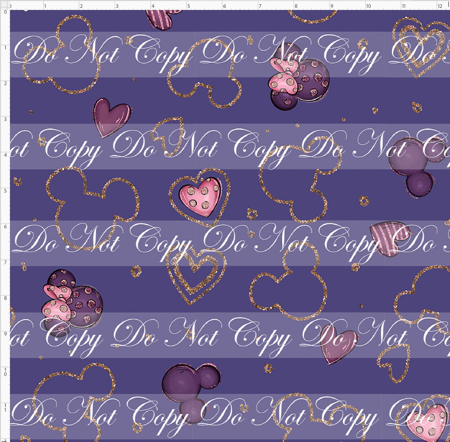 CATALOG - PREORDER R104 - Blushing Mouse - Background - Blue Purple