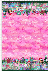 PREORDER - Catabulous Christmas - Double Border - Pink