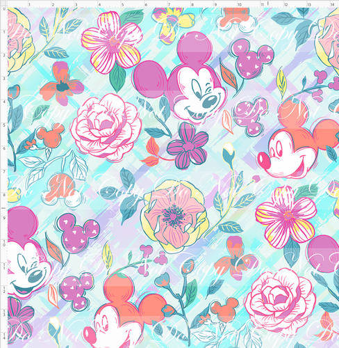 PREORDER - Floral Mouse Heads - LARGE SCALE