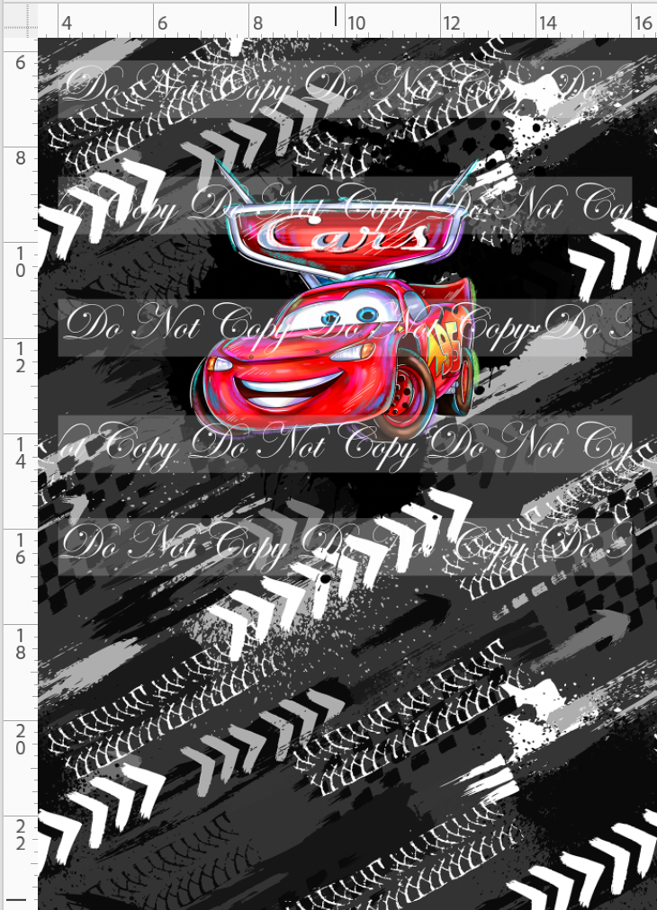 Retail - Lightening Cars - Panel - Kachow - Black - CHILD