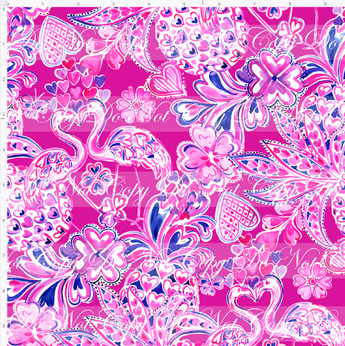 PREORDER - LP Inspired - Flamingo Hearts - Pink - REGULAR SCALE