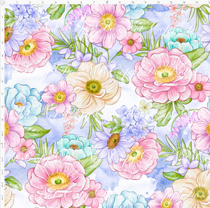 Retail - Bunny Bliss - Floral - Periwinkle - LARGE SCALE
