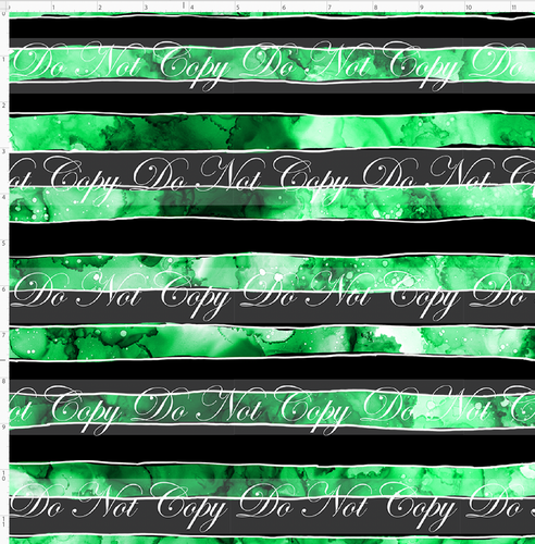 Retail - Family Shadows - Stripe - 0.75 inch - Green Ink