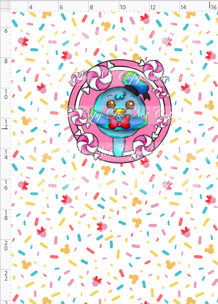 CATALOG - PREORDER R107 - Squeezable Sweets - Panel - Boy Duck - CHILD