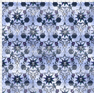 CATALOG - PREORDER R112 - Snap Twice - Damask - Blue - LARGE SCALE