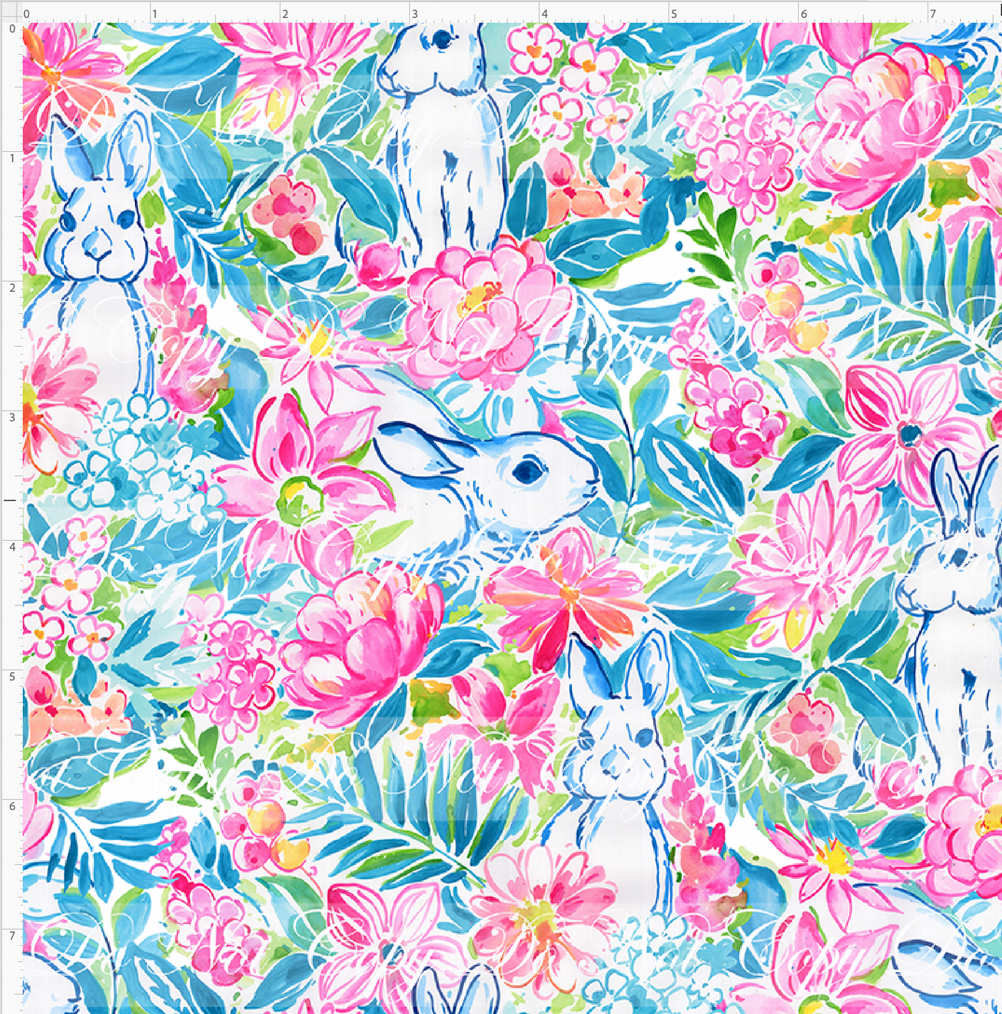 PREORDER - LP Inspired Bunnies - Turquoise  - SMALL SCALE