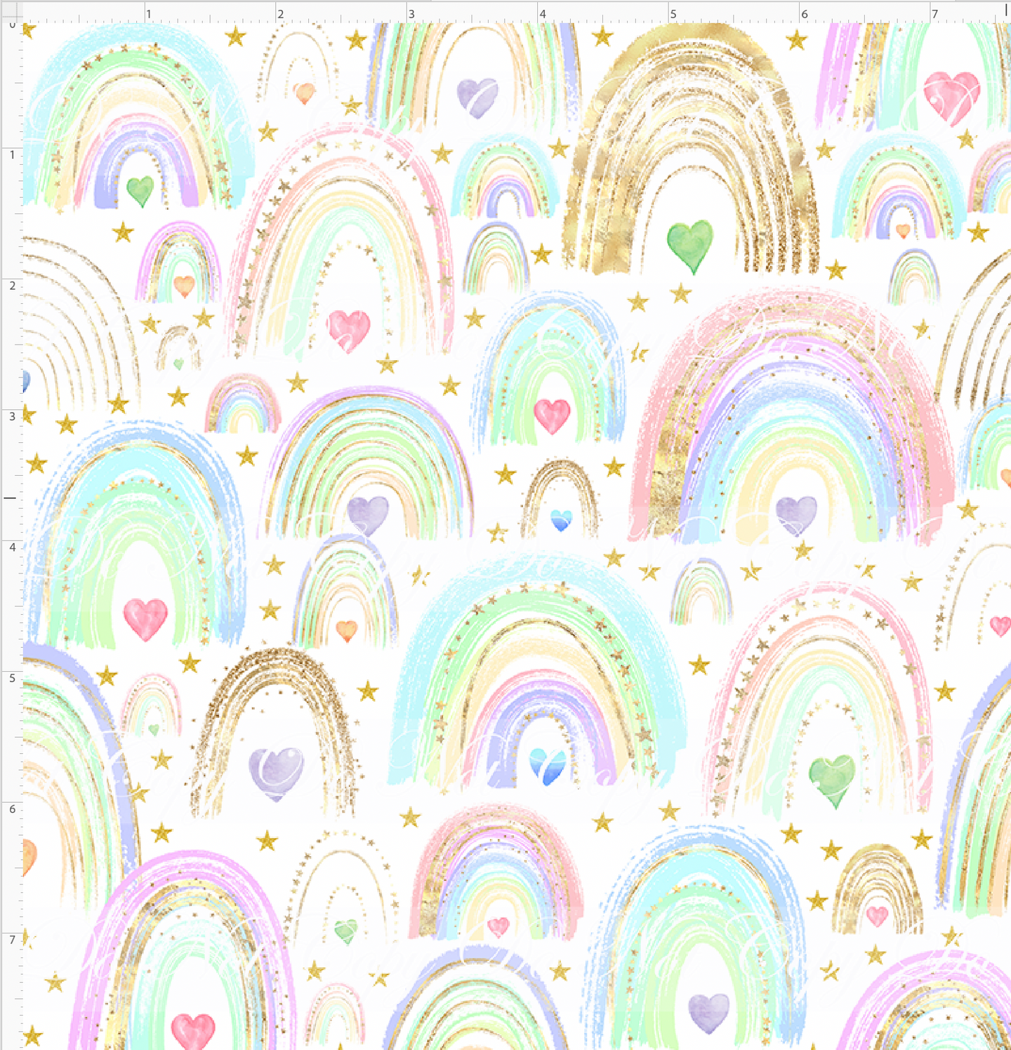 PREORDER - Pastel Heart Rainbow - SMALL SCALE