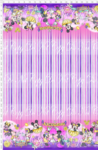 CATALOG -PREORDER R113 - Violet Lemonade - Double Border - Pink Purple Stripe