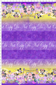 CATALOG -PREORDER R113 - Violet Lemonade - Double Border - Purple Background - Yellow