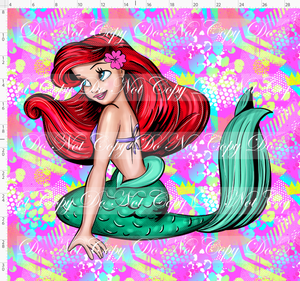 PREORDER - Princess POP - Panel - Mermaid - Pink - XL Full Panel Image