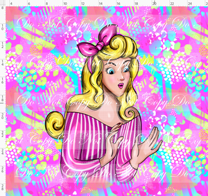 PREORDER - Princess POP - Panel - Sleeping - Pink - XL Full Panel Image