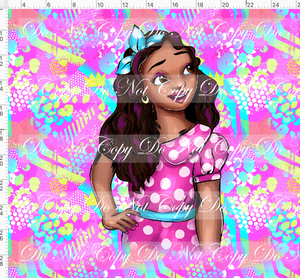 PREORDER - Princess POP - Panel - Waves - Pink - XL Full Panel Image
