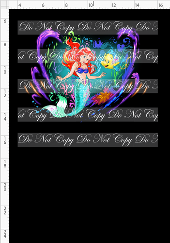 CATALOG - PREORDER R113 - World of Color - Panel - Mermaid - Black - CHILD