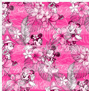 CATALOG - PREORDER R113 - Aulani - Floral Monotone Characters - Pink - SMALL SCALE