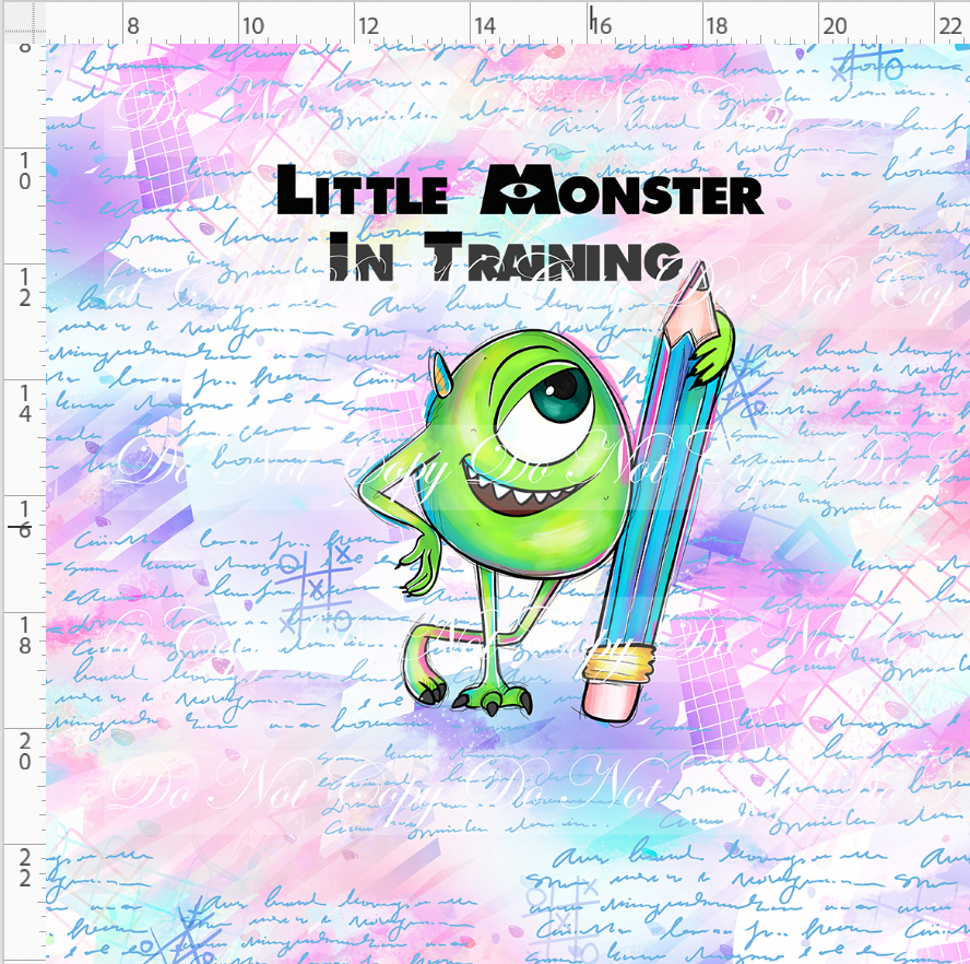 CATALOG - PREORDER R112 - Back To School Pals 2.0 - Panel - Monster - ADULT