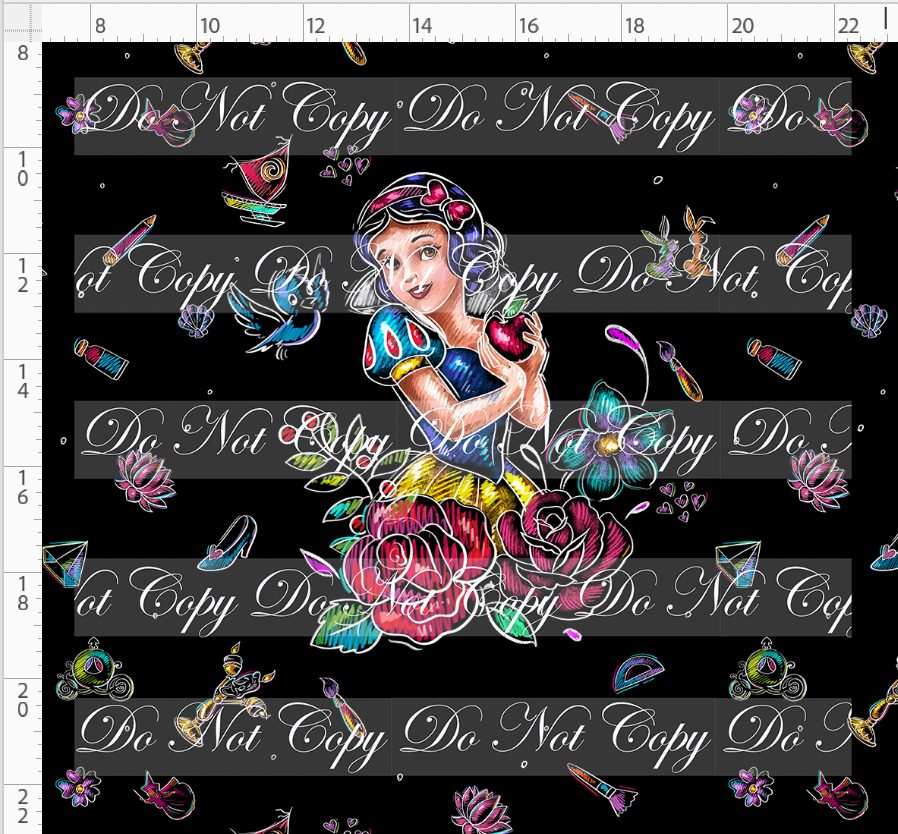 CATALOG - PREORDER R112 - BTS Princesses - Panel - Apple Princess - ADULT